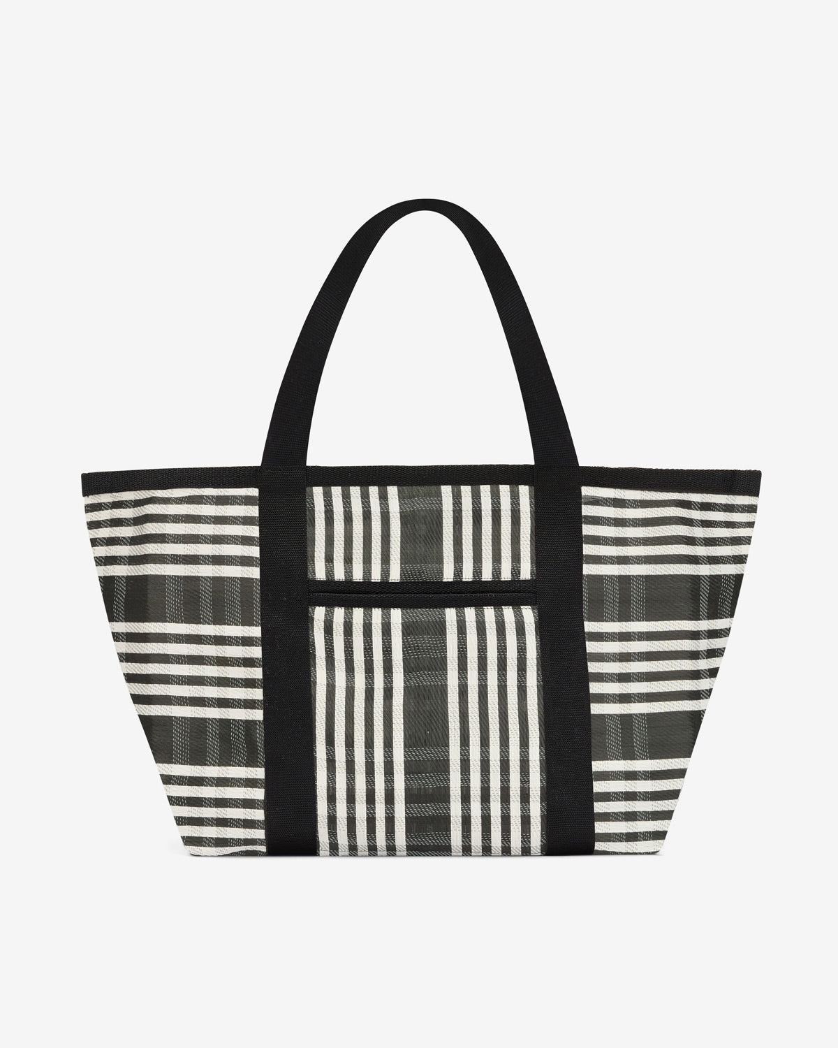 Bolso tote para llevar al hombro de nailon darwin - Black-white - Woman - 2