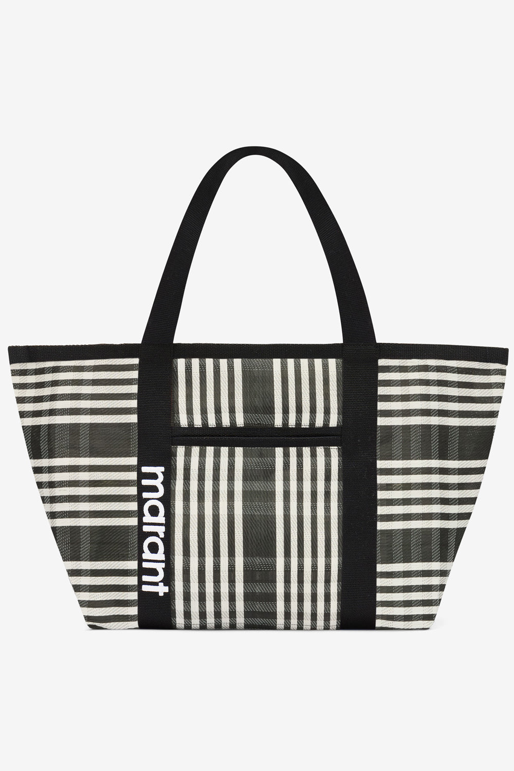 Borsa tote darwen in nylon da portare a spalla - Black-white - Woman - 1