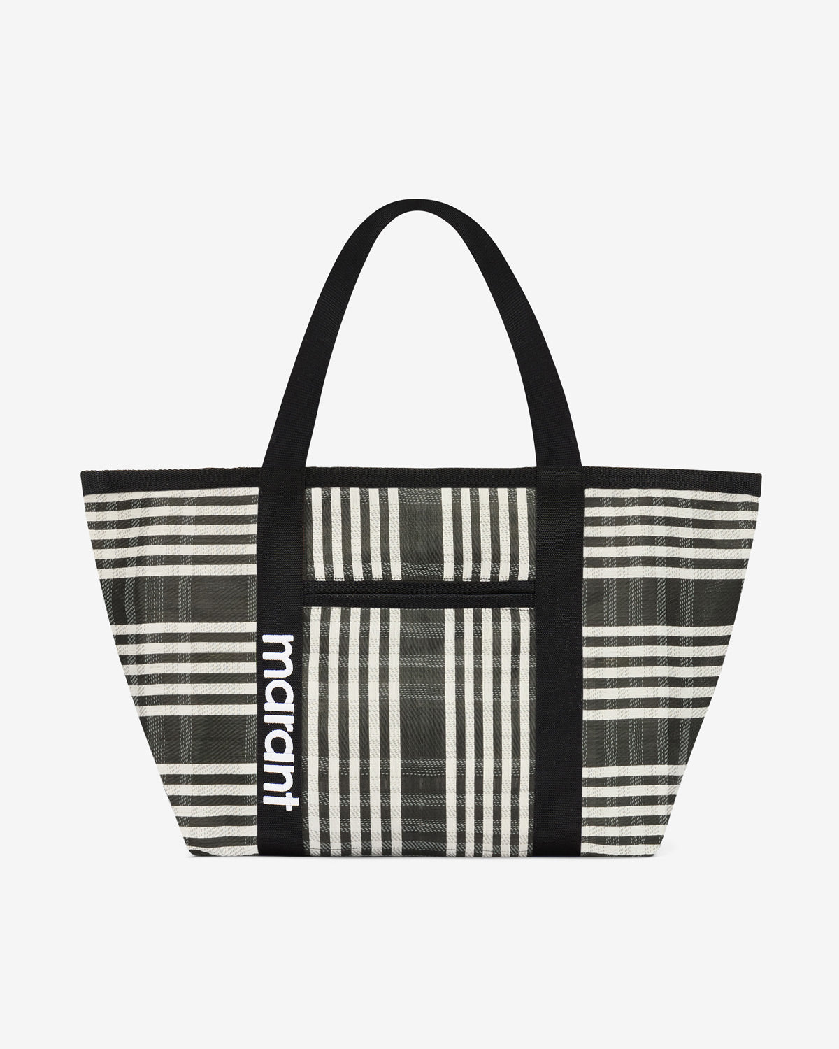 Bolso tote para llevar al hombro de nailon darwin - Black-white - Woman - 1