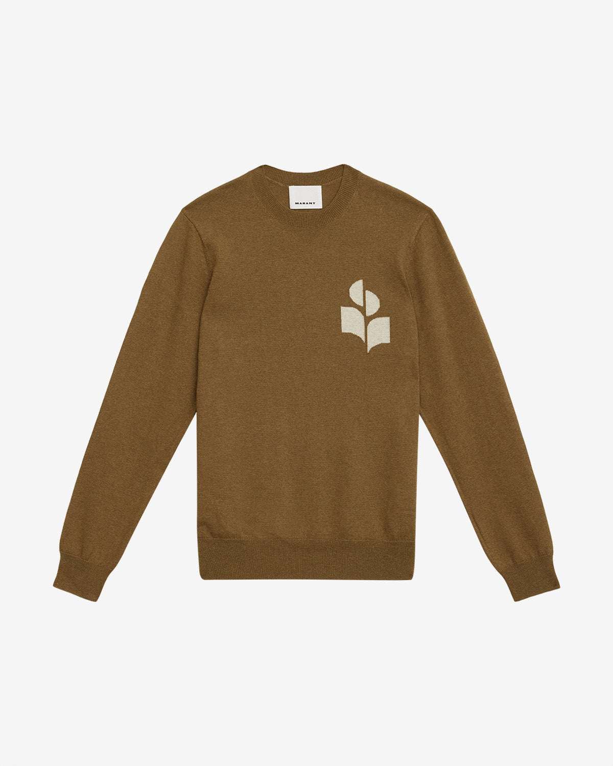 Evans cotton and wool sweater with logo - Khaki - Man - 5