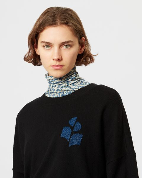 Marisans sweater Woman Black-blue 13