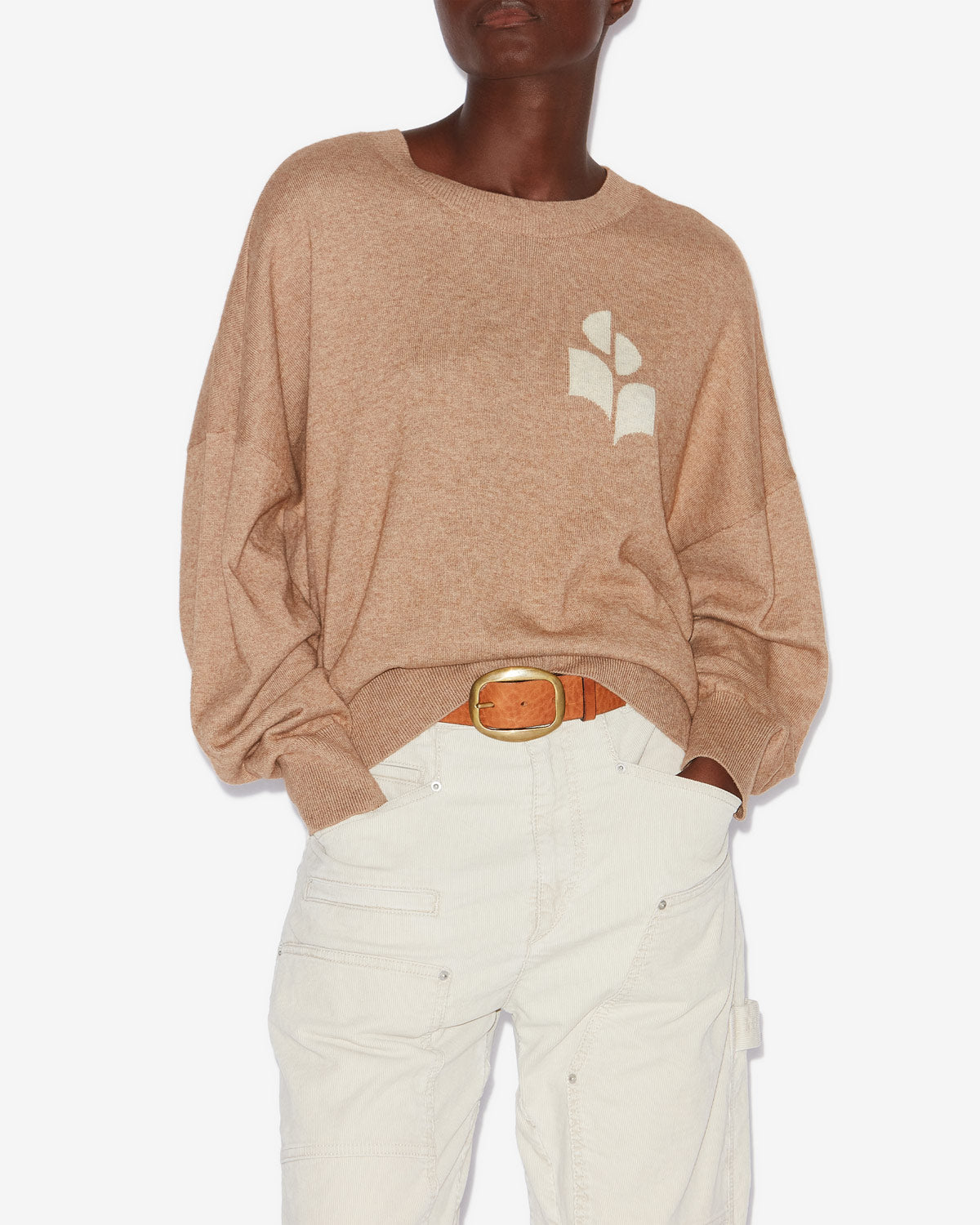 Maglione marisans Woman Camel 4