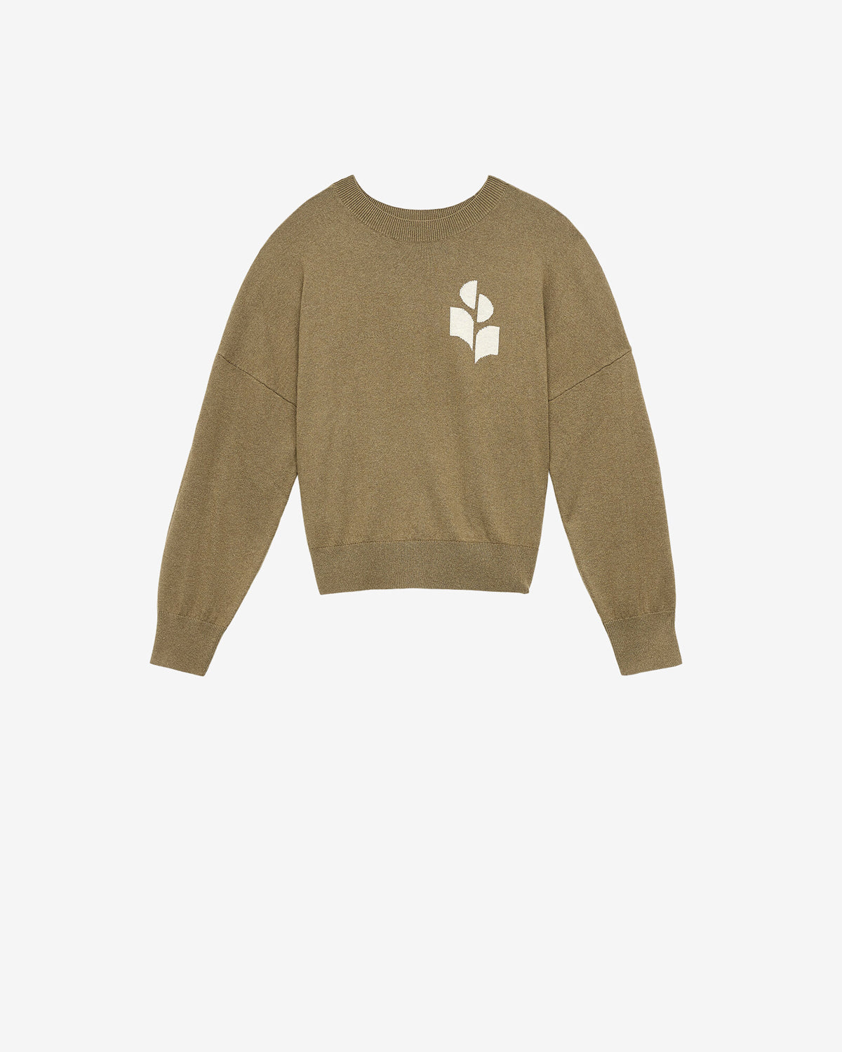 Maglione con logo marisans in lana e cotone - Cachi - Woman - 5