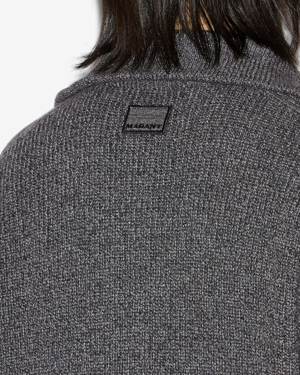 Benny wool zip-up collar sweater - Dark gray - Man - 2