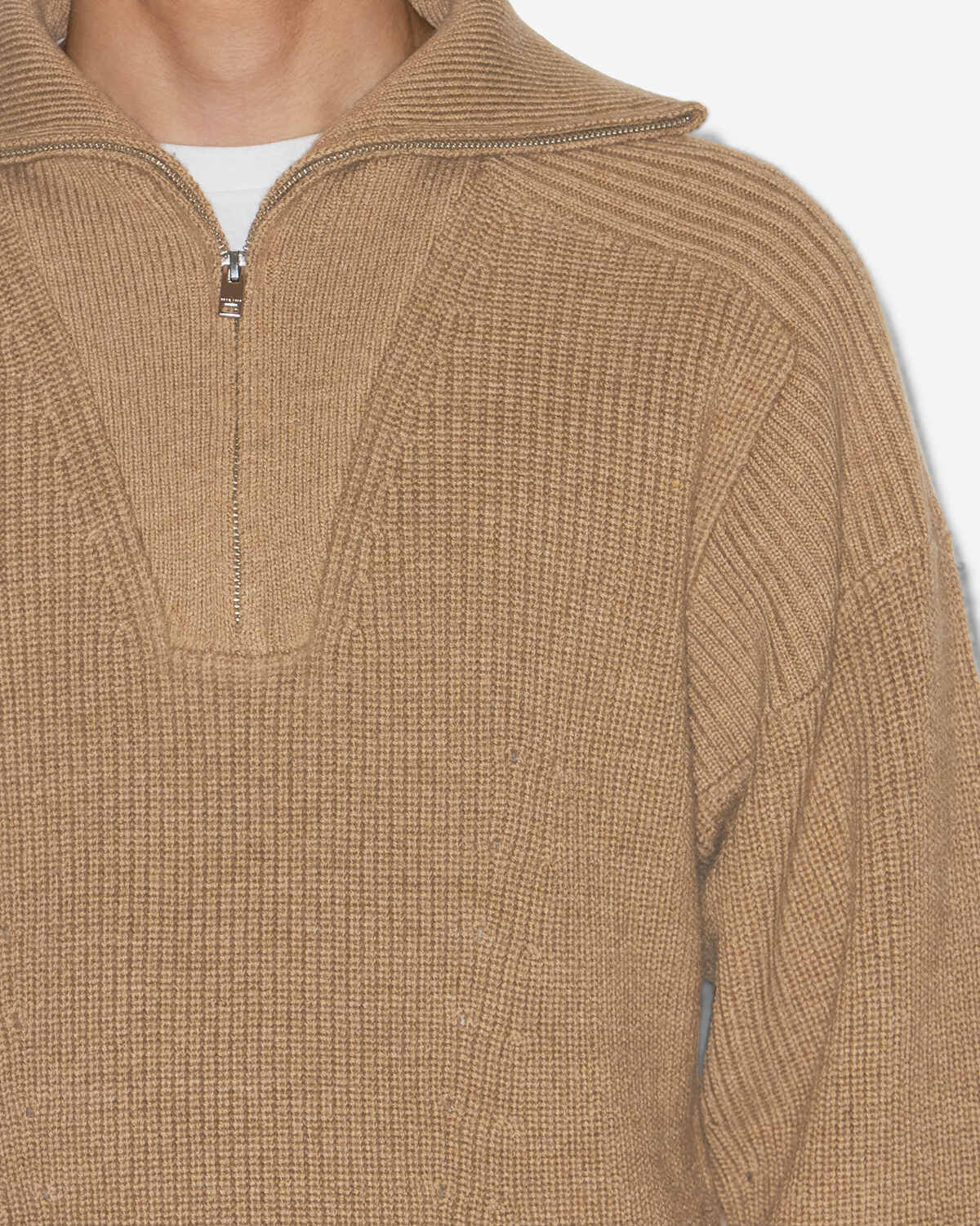 Jersey de cuello camionero benny de lana - Camel - Man - 2