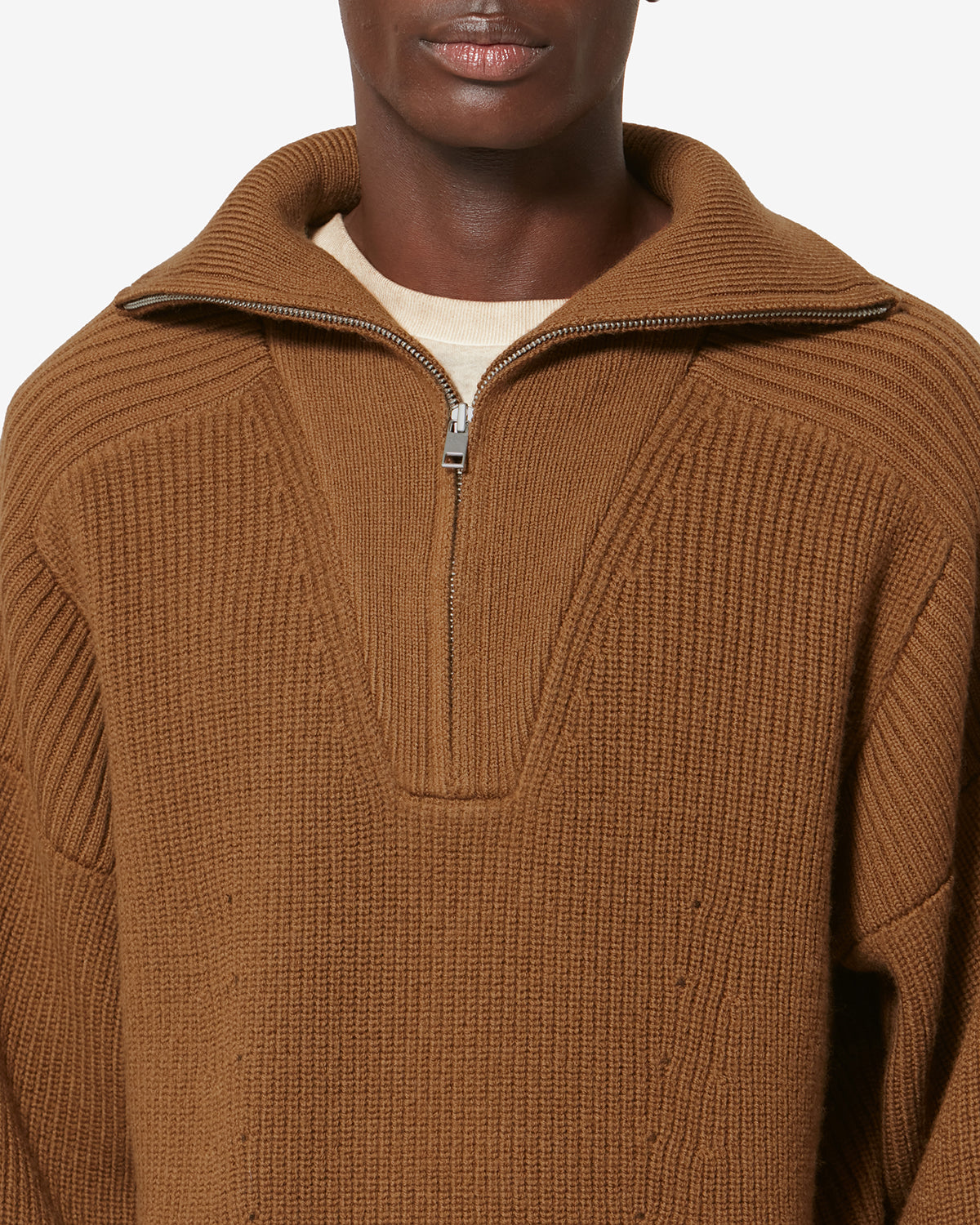BENNY SWEATER Man cognac | ISABEL MARANT Official online store