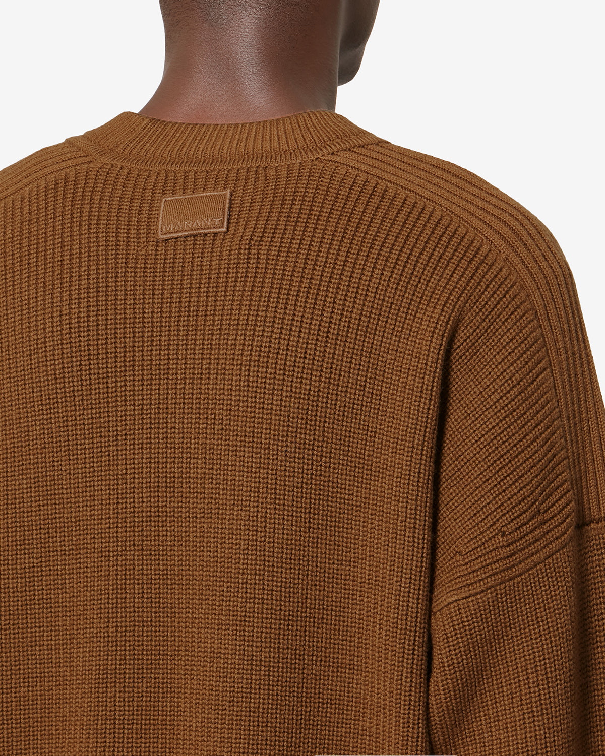 ISABEL MARANT barry wool クルーネック sweater BARRY SWEATER Man cognac | ISABEL MARANT Official online store