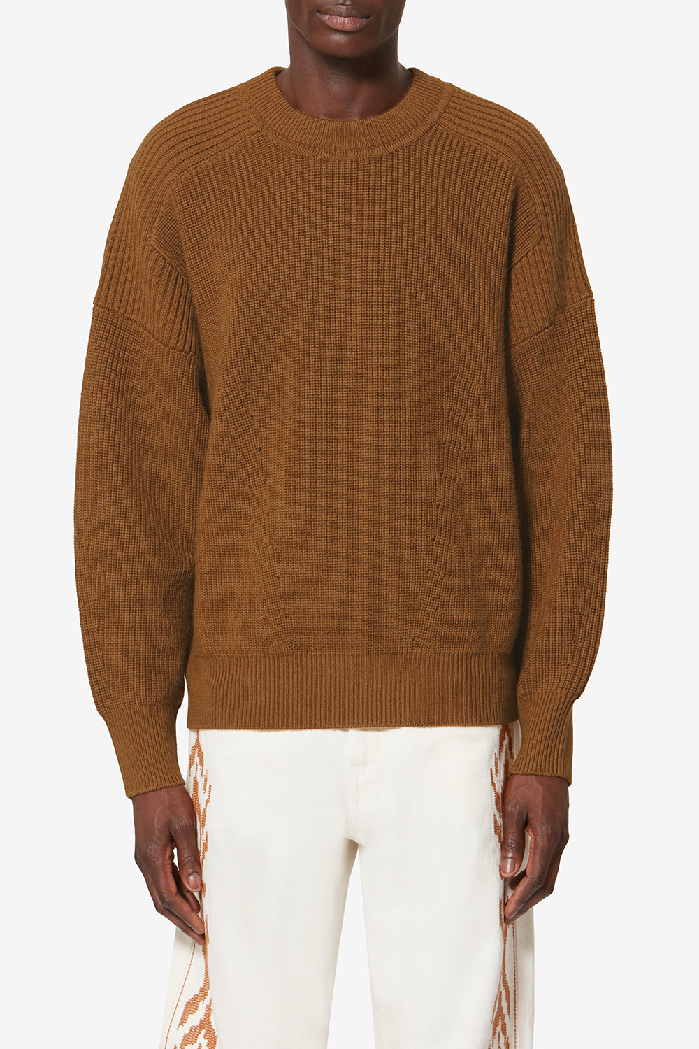 Pull barry en laine mérinos - Cognac - Man - 4