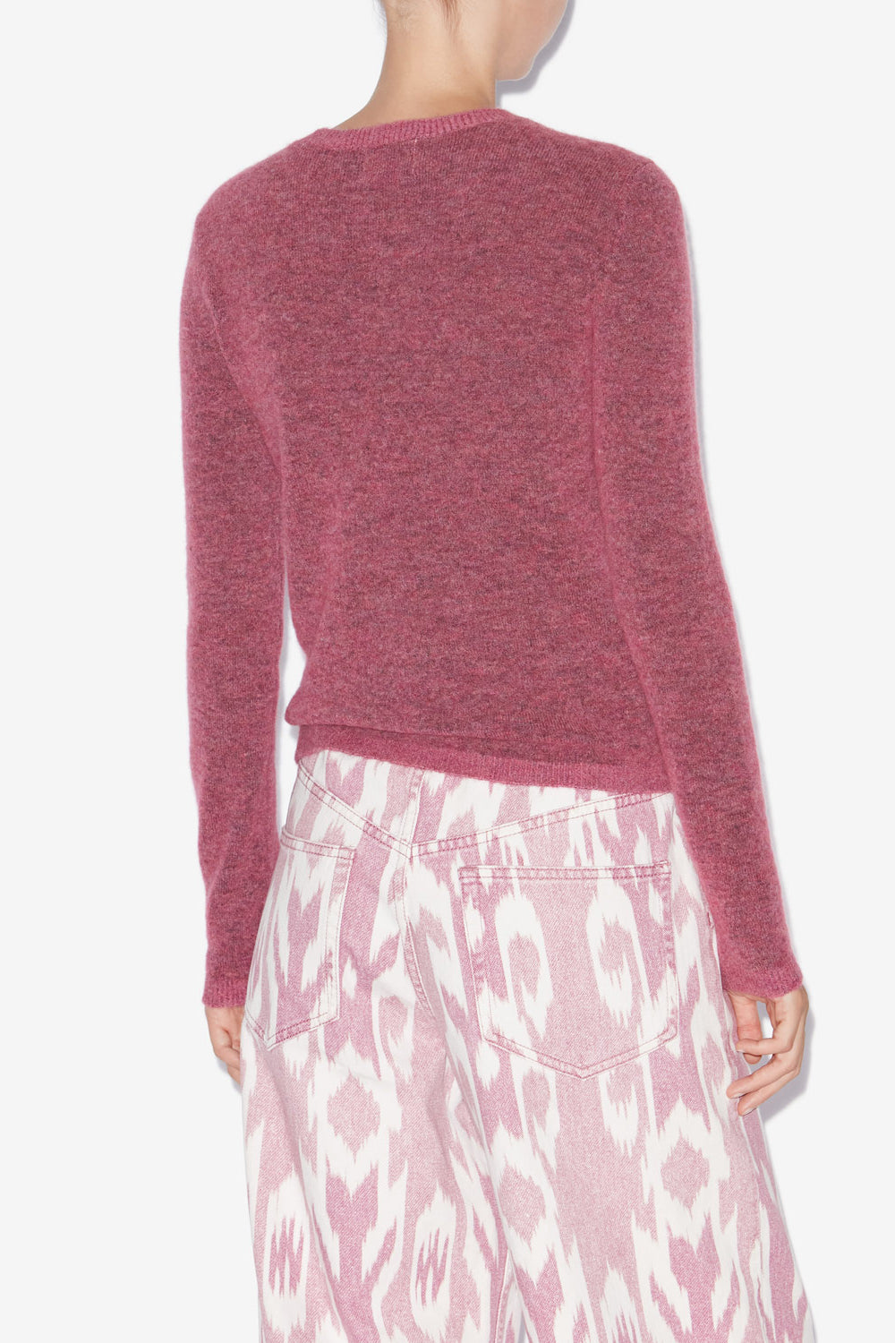 Maglione attillato obira in misto baby alpaca - Rosa - Woman - 5