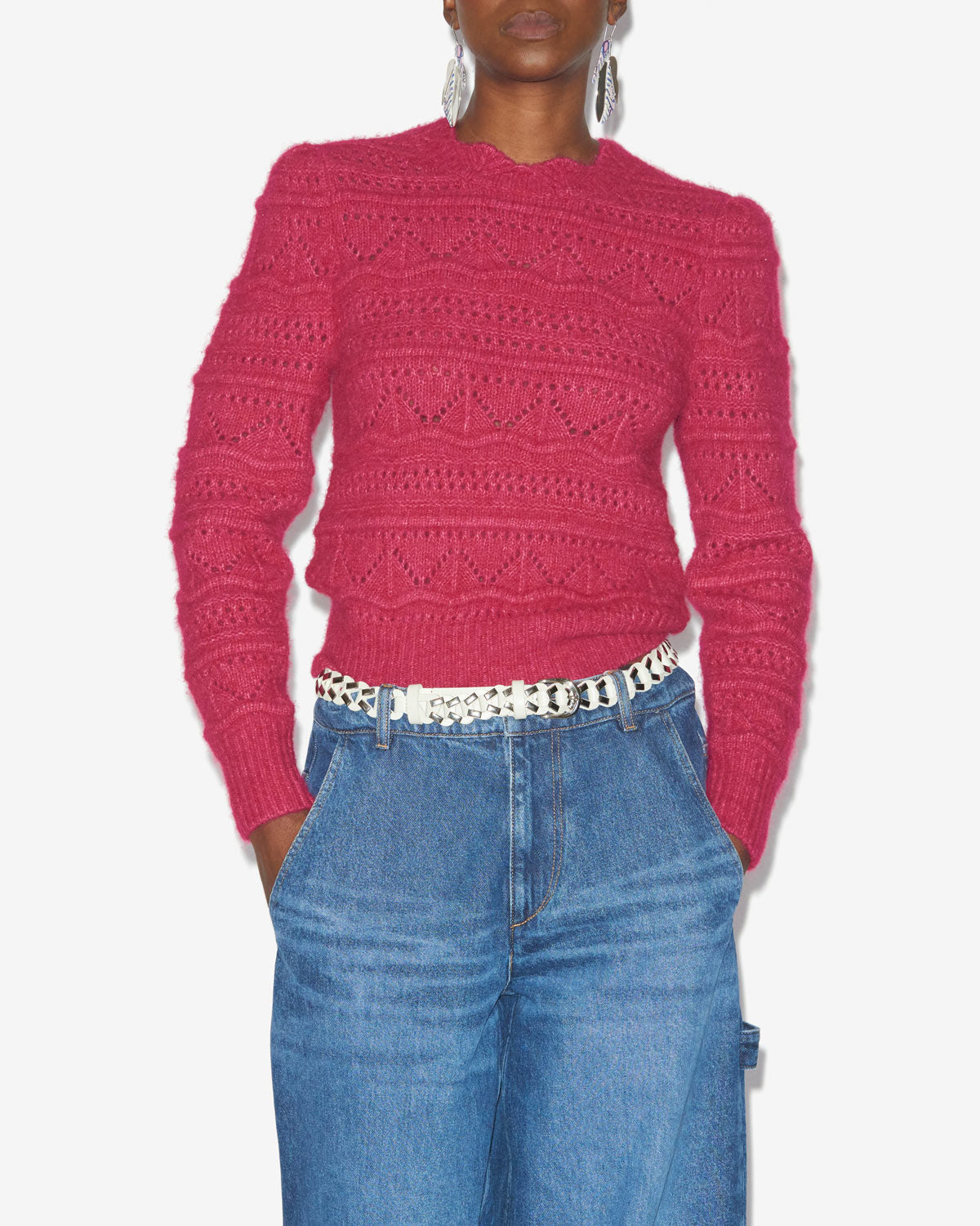Othona sweater Woman Raspberry 5