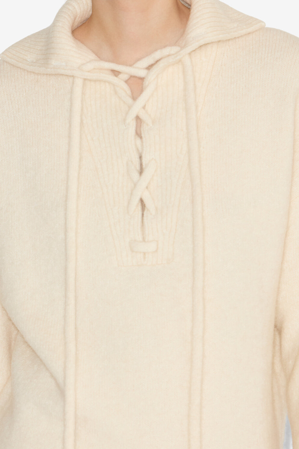 Pullover phylia mit schnürung - Naturfarben - Woman - 3