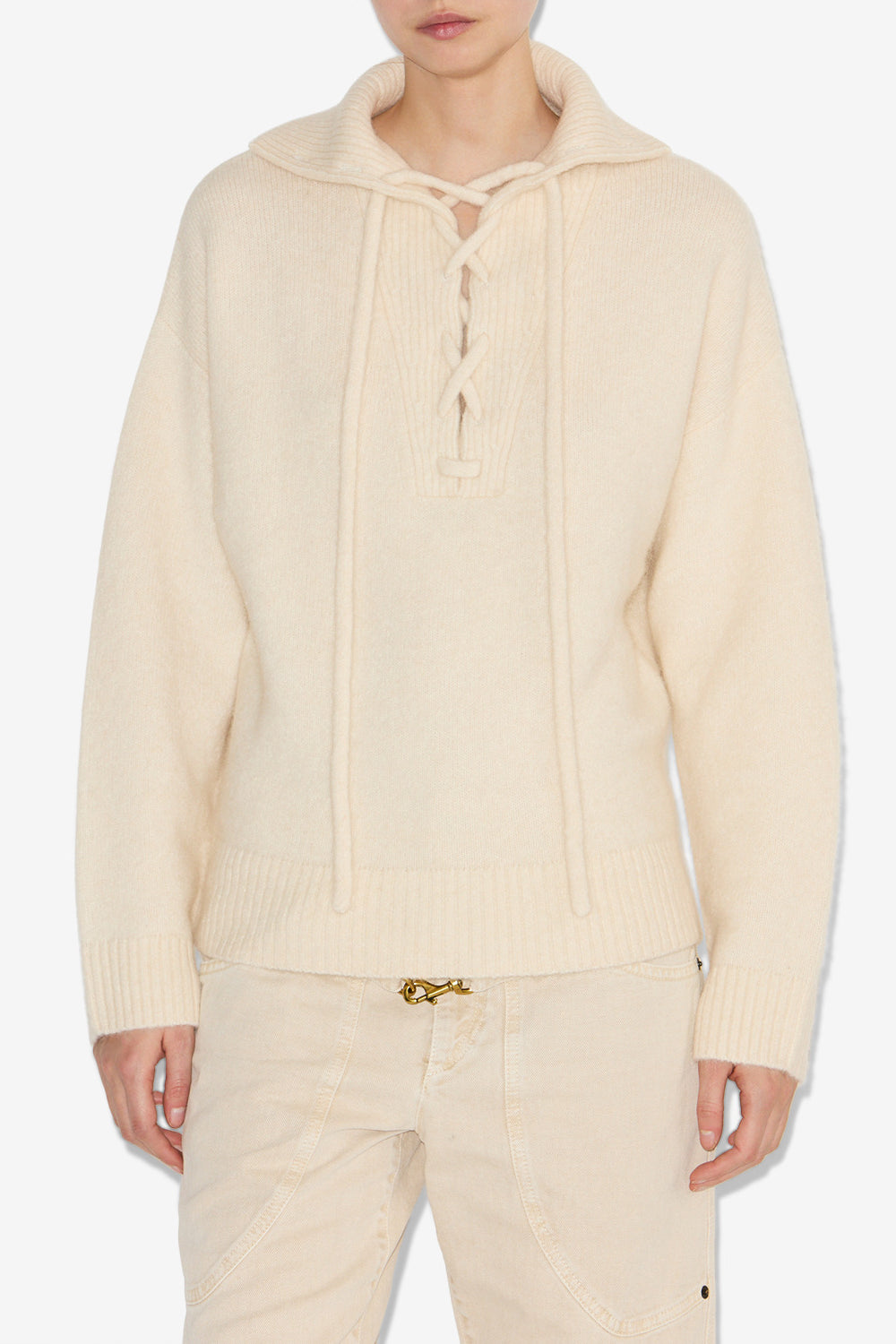 Pullover phylia mit schnürung - Naturfarben - Woman - 4