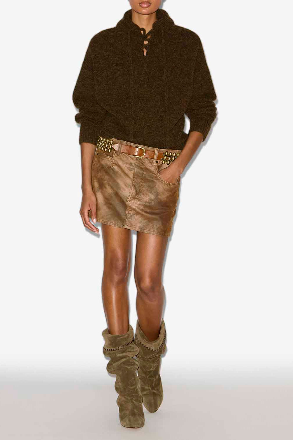 Pullover phylia mit schnürung - Bronze - Woman - 2