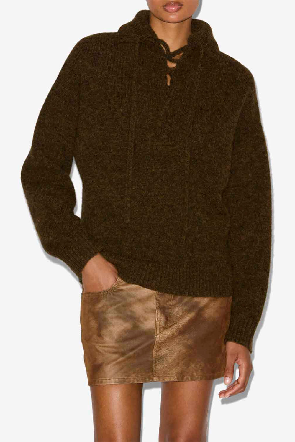 Pullover phylia mit schnürung - Bronze - Woman - 4