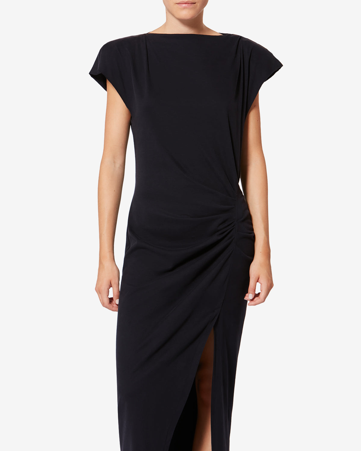 Vestido de punto de algodón nadela - Negro - Woman - 3