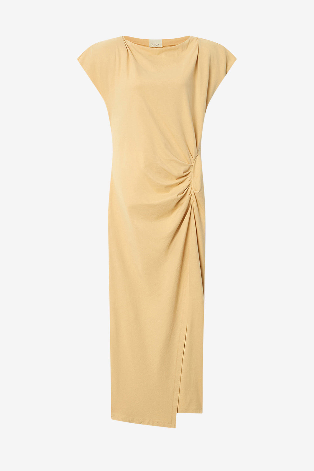 Nadela cotton jersey dress - Dusky yellow - Woman - 1