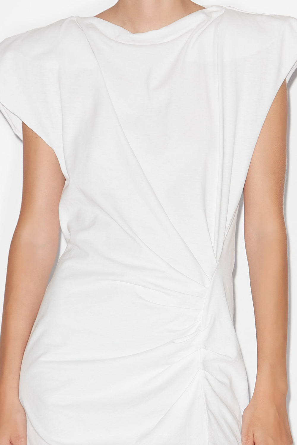Nadela long jersey dress - White - Woman - 3