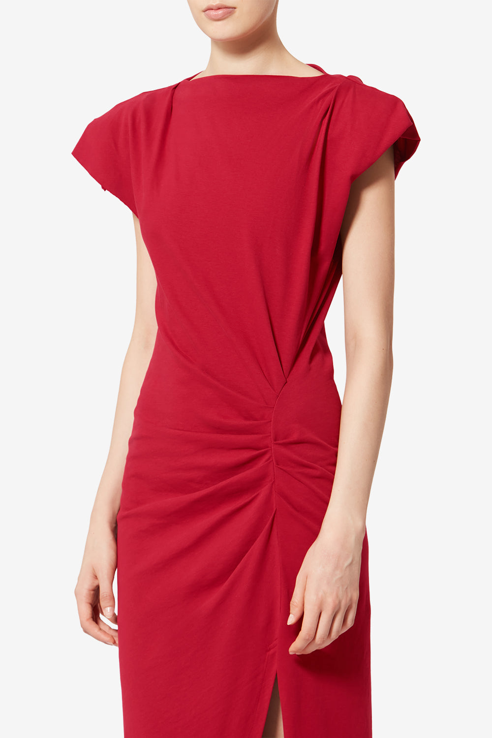 Nadela cotton jersey dress - Cherry - Woman - 4
