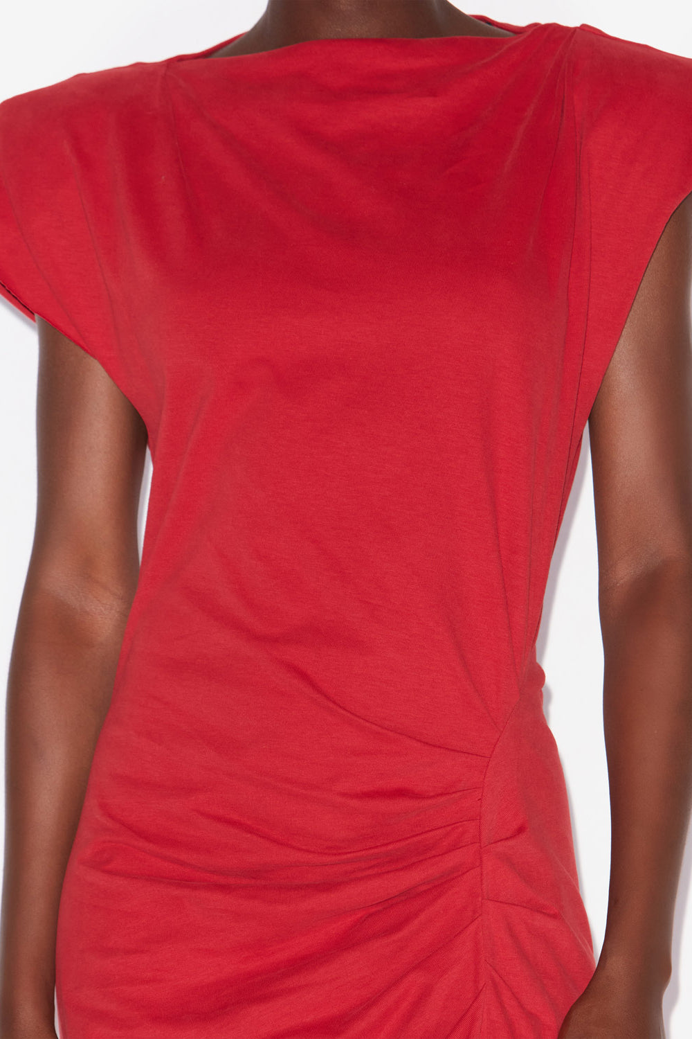 Nadela long jersey dress - Red - Woman - 3