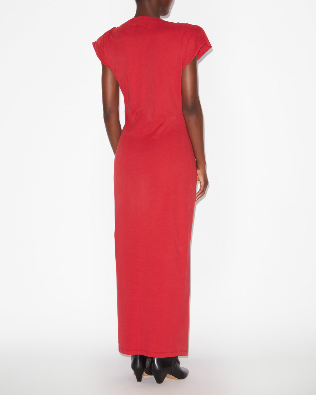 Nadela long jersey dress - Red - Woman - 3
