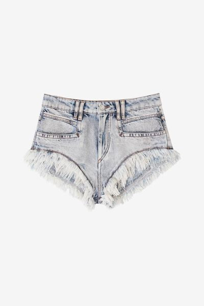 Eneidao shorts in denim - Azzurro - Woman - 1