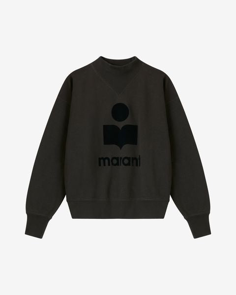 Sweatshirt moby Woman Noir délavé 1