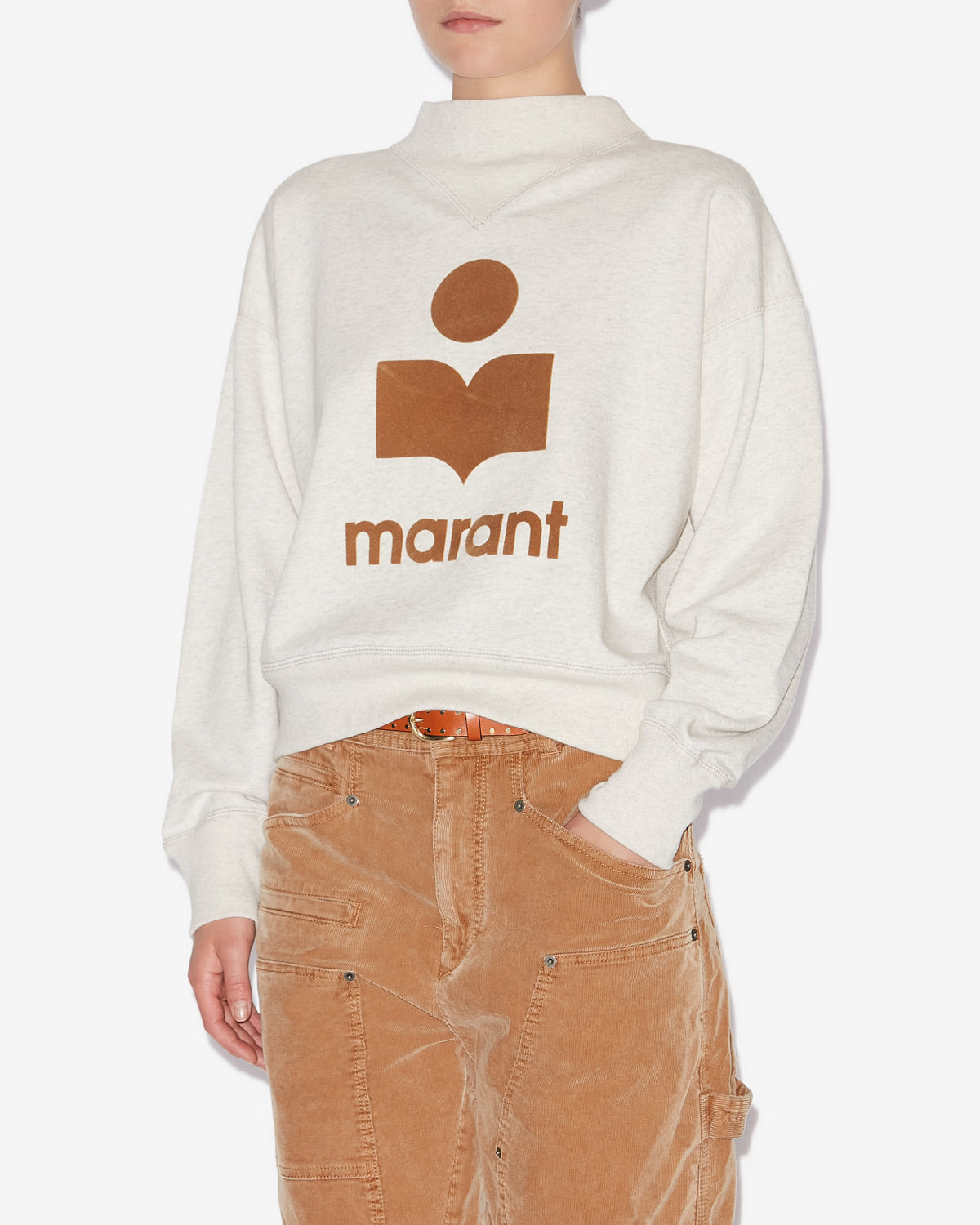 Sweatshirt moby Woman Ecru/camel 4