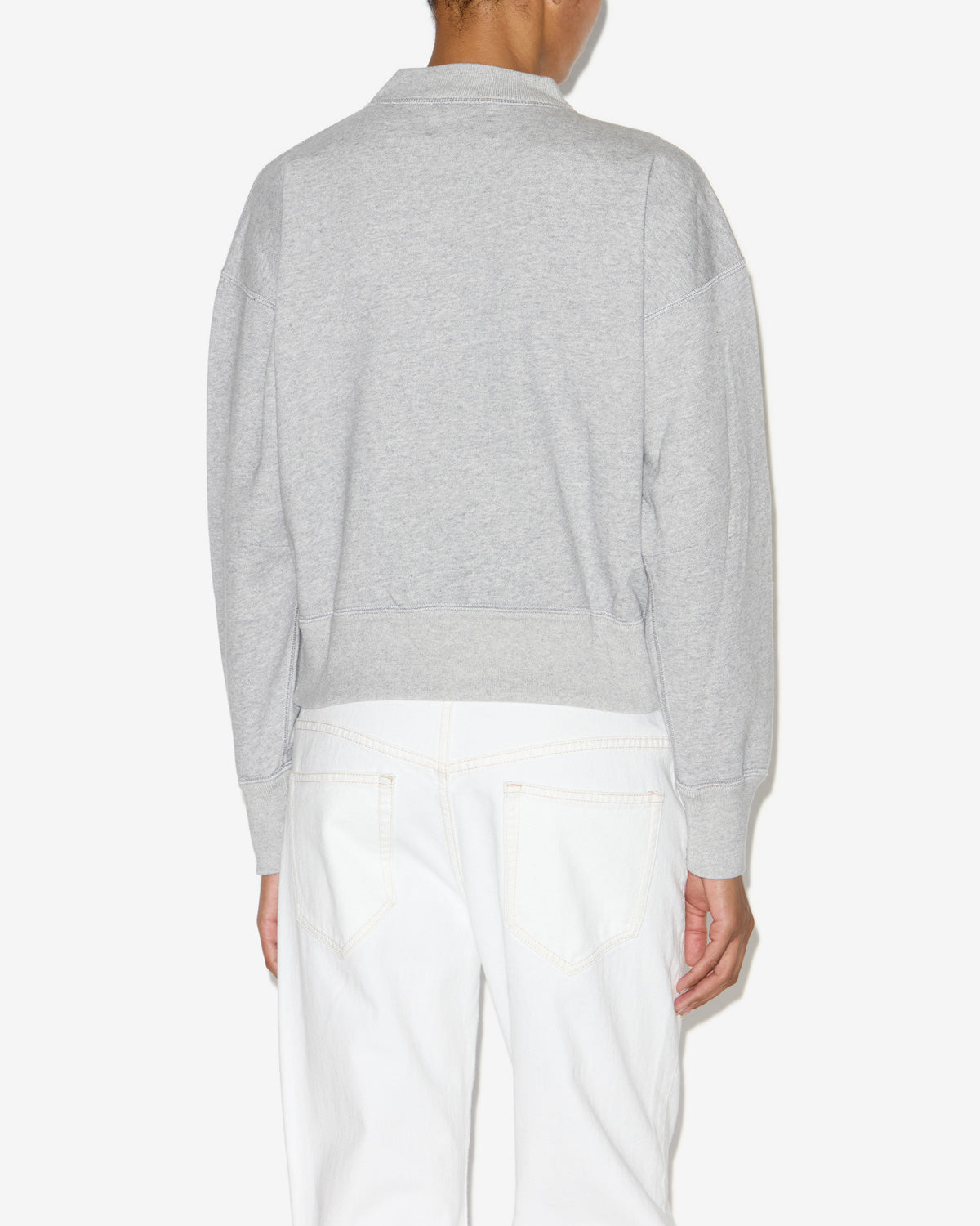 Moby sweatshirt Woman Gray-white 3
