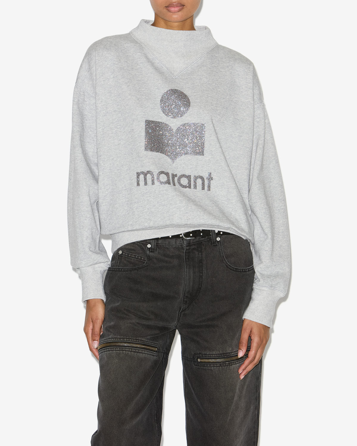 Sweatshirt moby Woman Gris-argenté 5