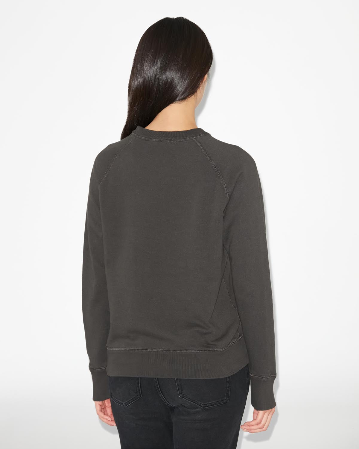 Sweatshirt milla aus baumwolle mit logo - Schwarz gewaschen - Woman - 4