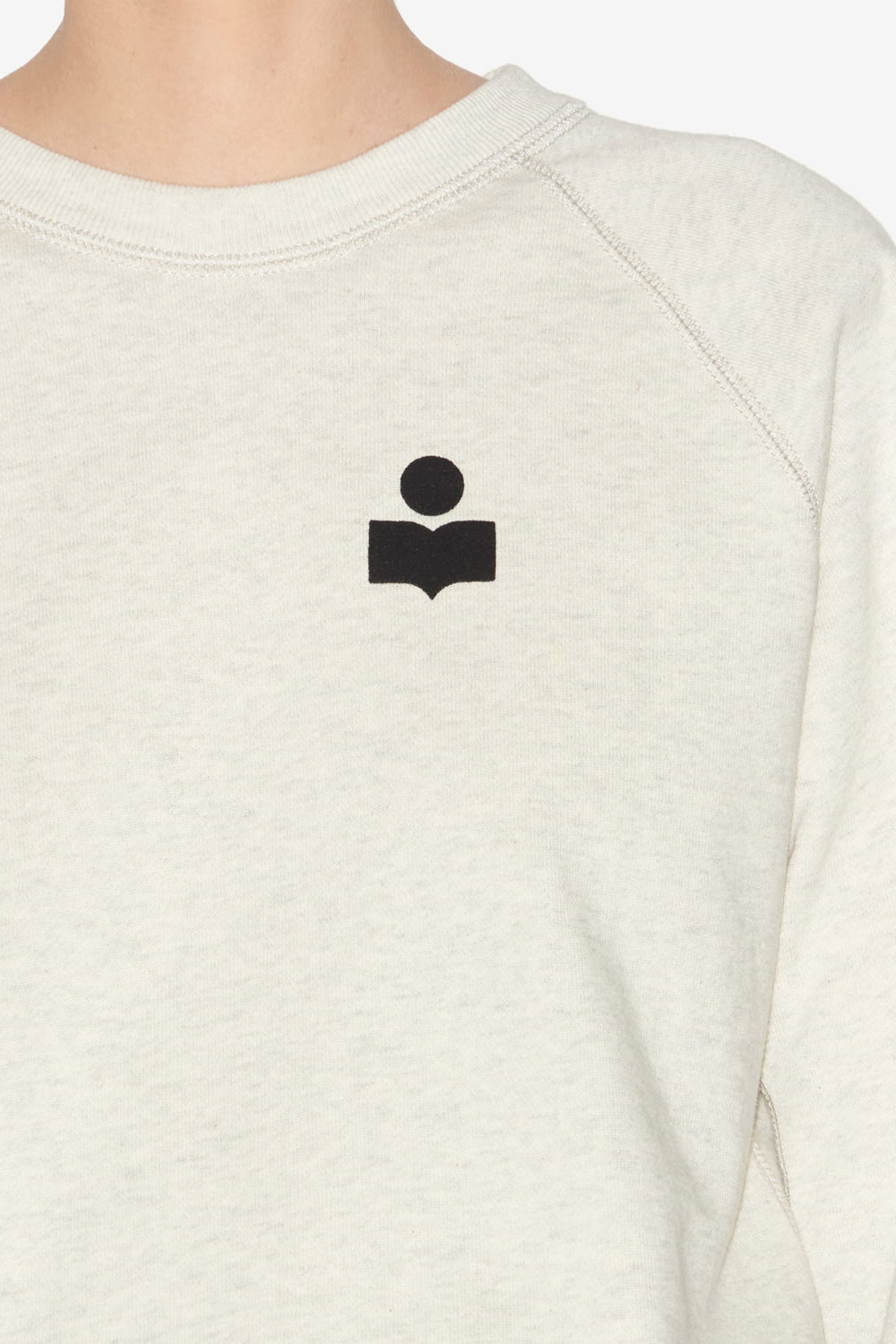 Milla cotton logo sweatshirt - Crudo - Woman - 5