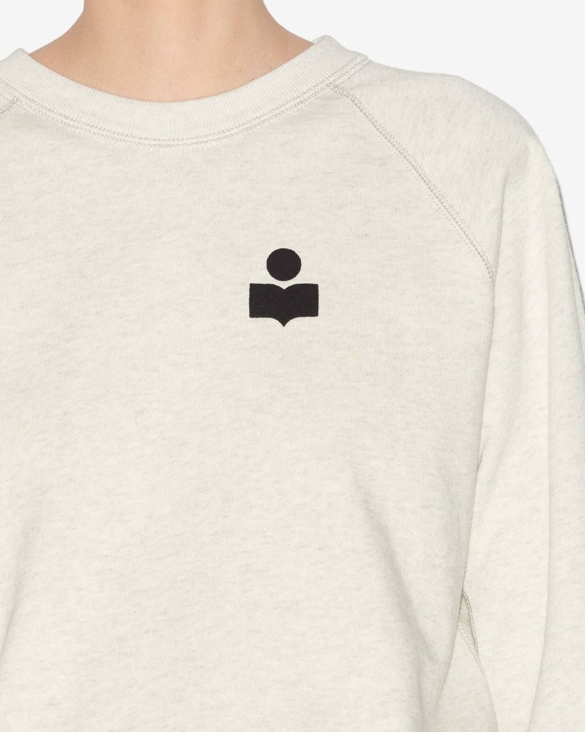 Sweatshirt milla aus baumwolle mit logo - Naturfarben - Woman - 3