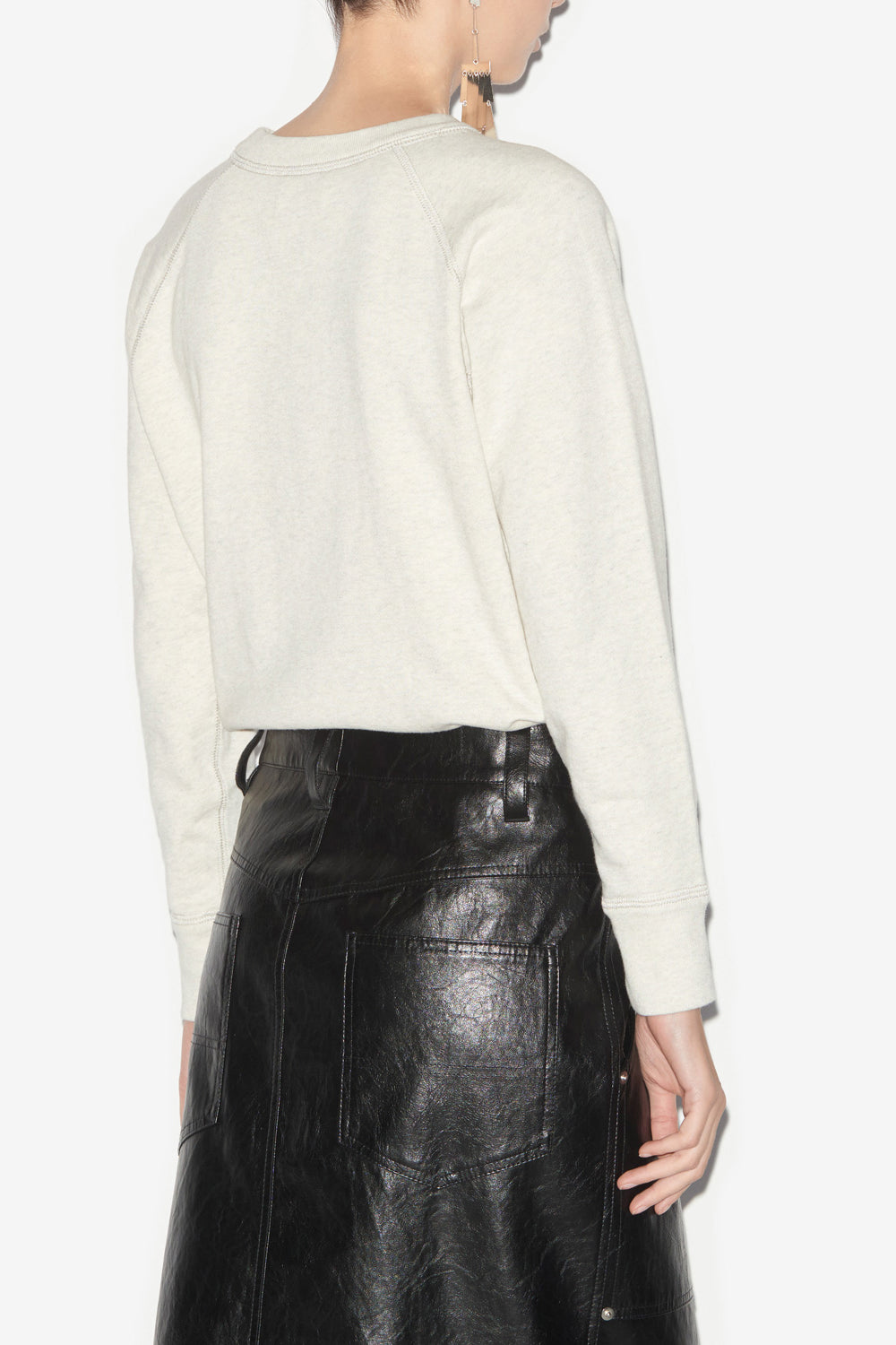 Milla cotton logo sweatshirt - Crudo - Woman - 9