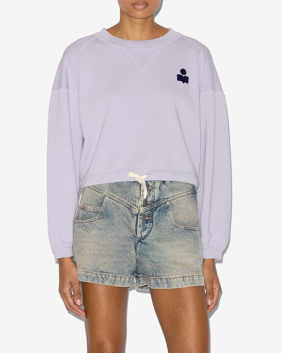 마고 스웨트셔츠 Woman Lilac/dark navy 4