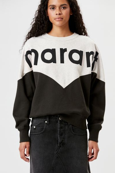 Zweifarbiges sweatshirt houston mit logo - Schwarz gewaschen - Woman - 4