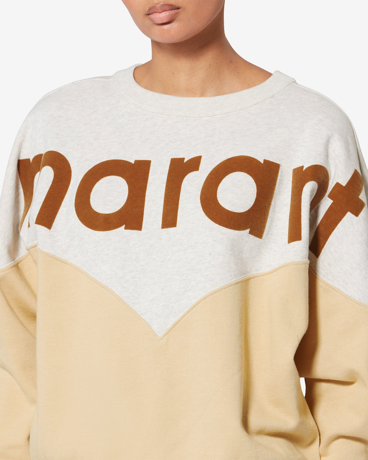 HOUSTON SWEATSHIRT Woman light ochre | ISABEL MARANT Official