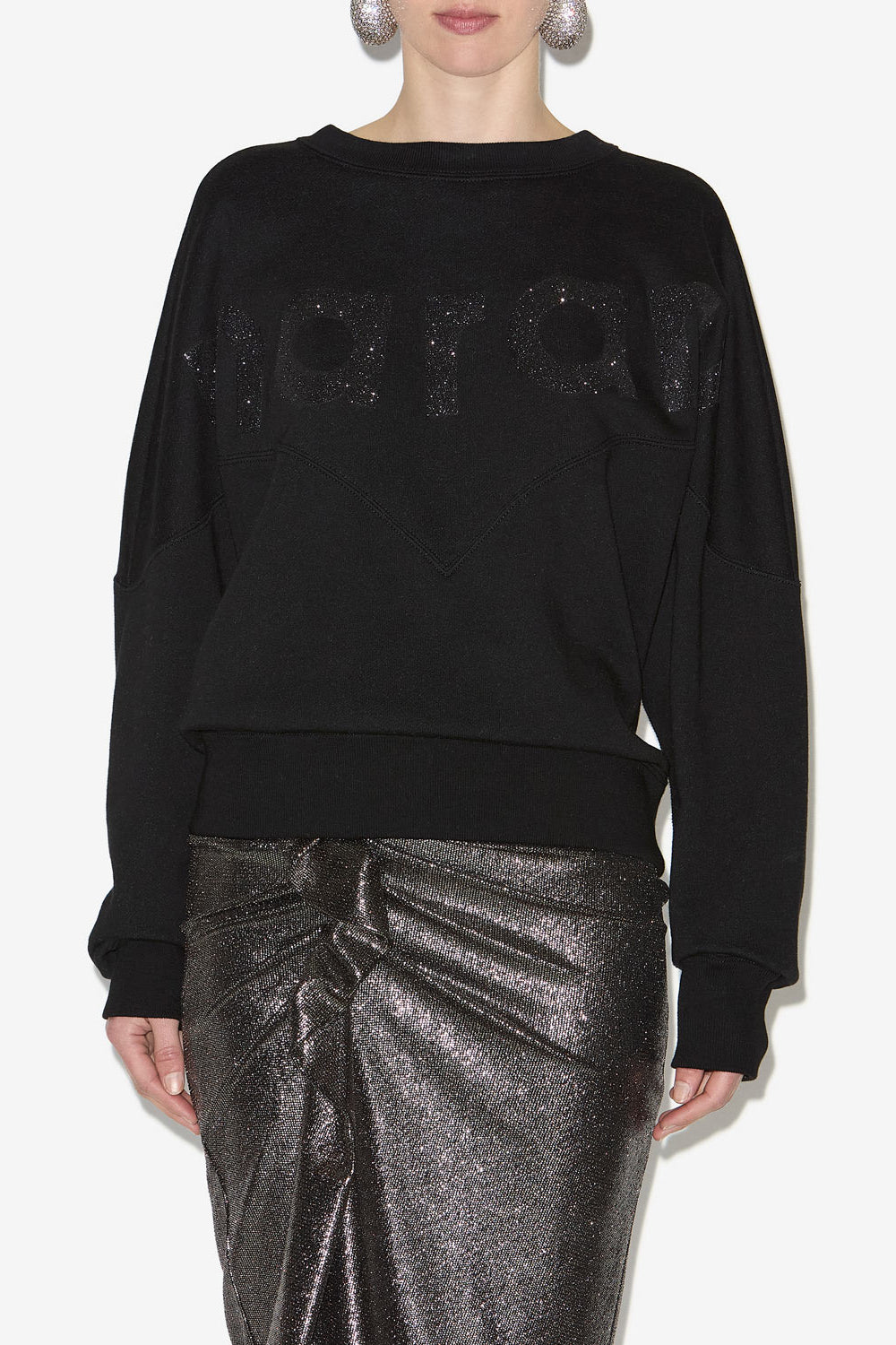 Sweatshirt houston aus baumwolle mit logo - Schwarz - Woman - 4