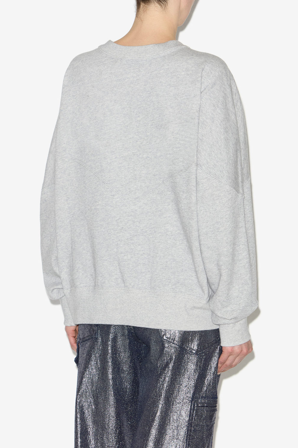 Sweatshirt houston aus baumwolle mit logo - Gray-silver - Woman - 5