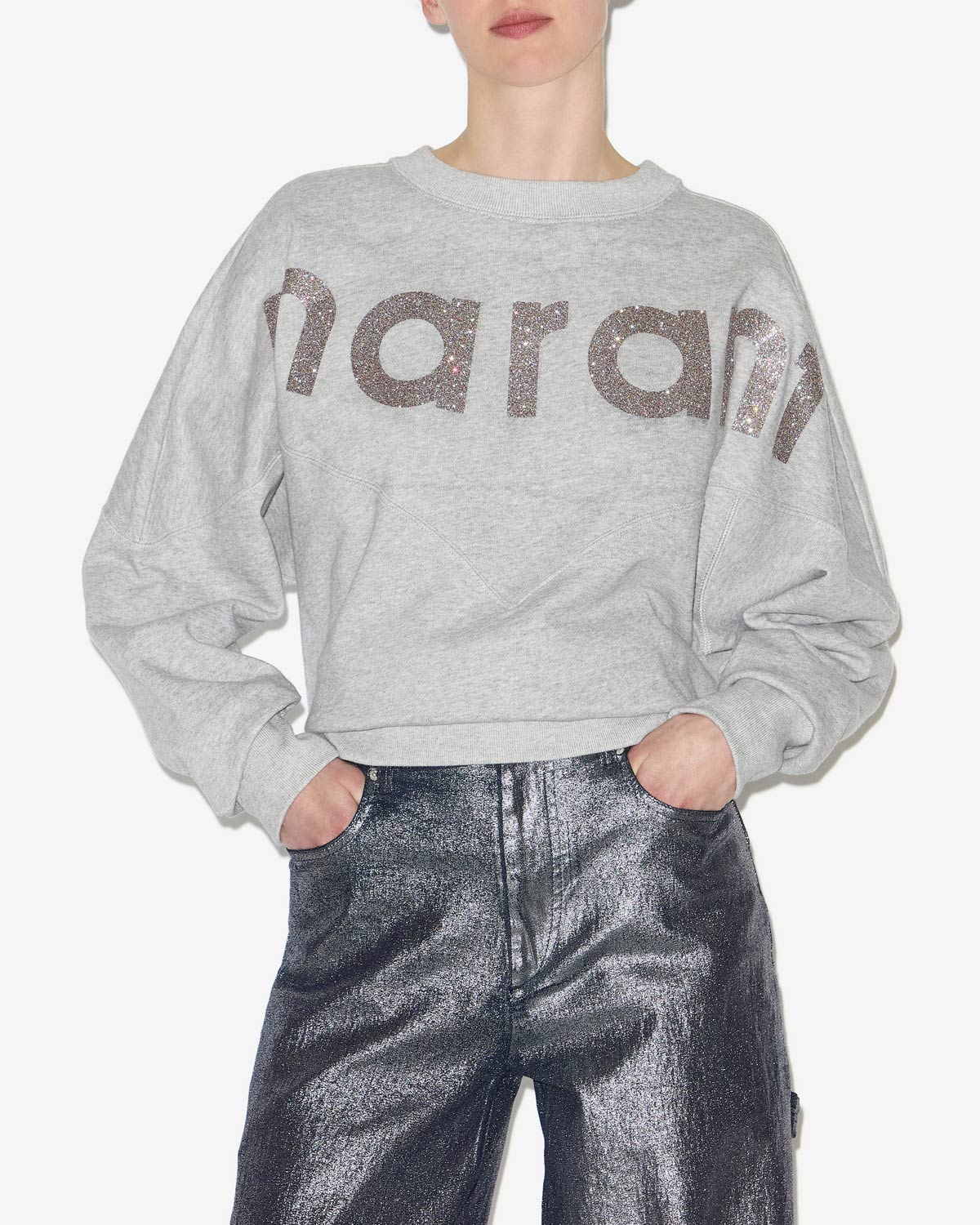 Sweatshirt houston Woman Gray-silver 4