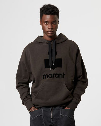 Miley logo hoodie sweatshirt - ウォッシュドブラック - Man - 6