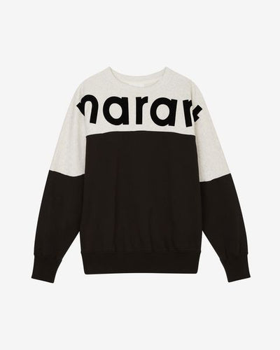 Howley "marant" バイカラー スウェットシャツ - ウォッシュドブラック - Man - 9
