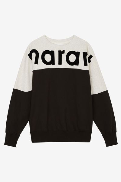 Howley "marant" バイカラー スウェットシャツ - ウォッシュドブラック - Man - 1