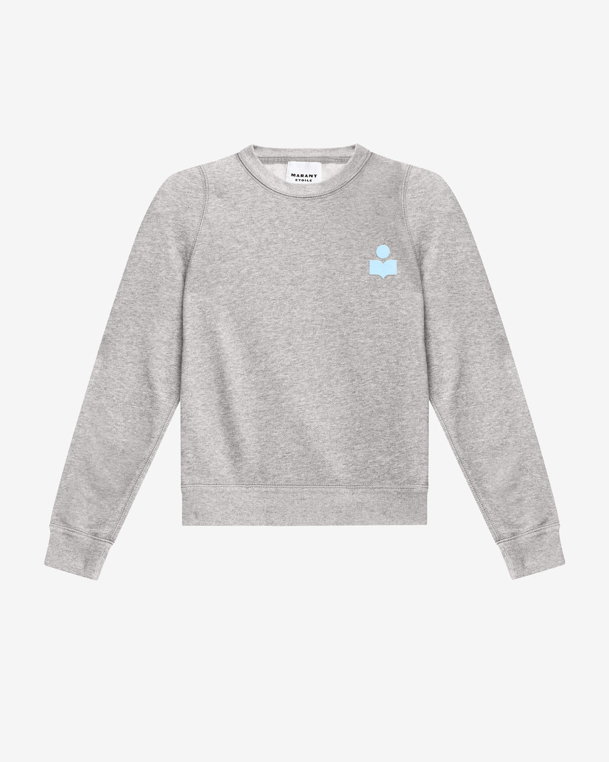 Prissa logo sweatshirt Woman Gray-ice blue 1