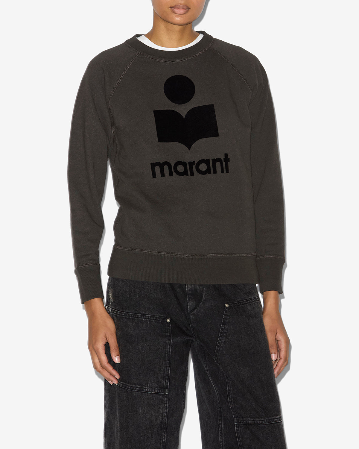 Sweatshirt millyny aus baumwolle mit logo - Schwarz gewaschen - Woman - 3
