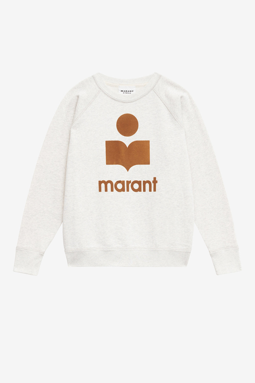 Felpa millyny in cotone con logo - Ecru/camel - Woman - 1