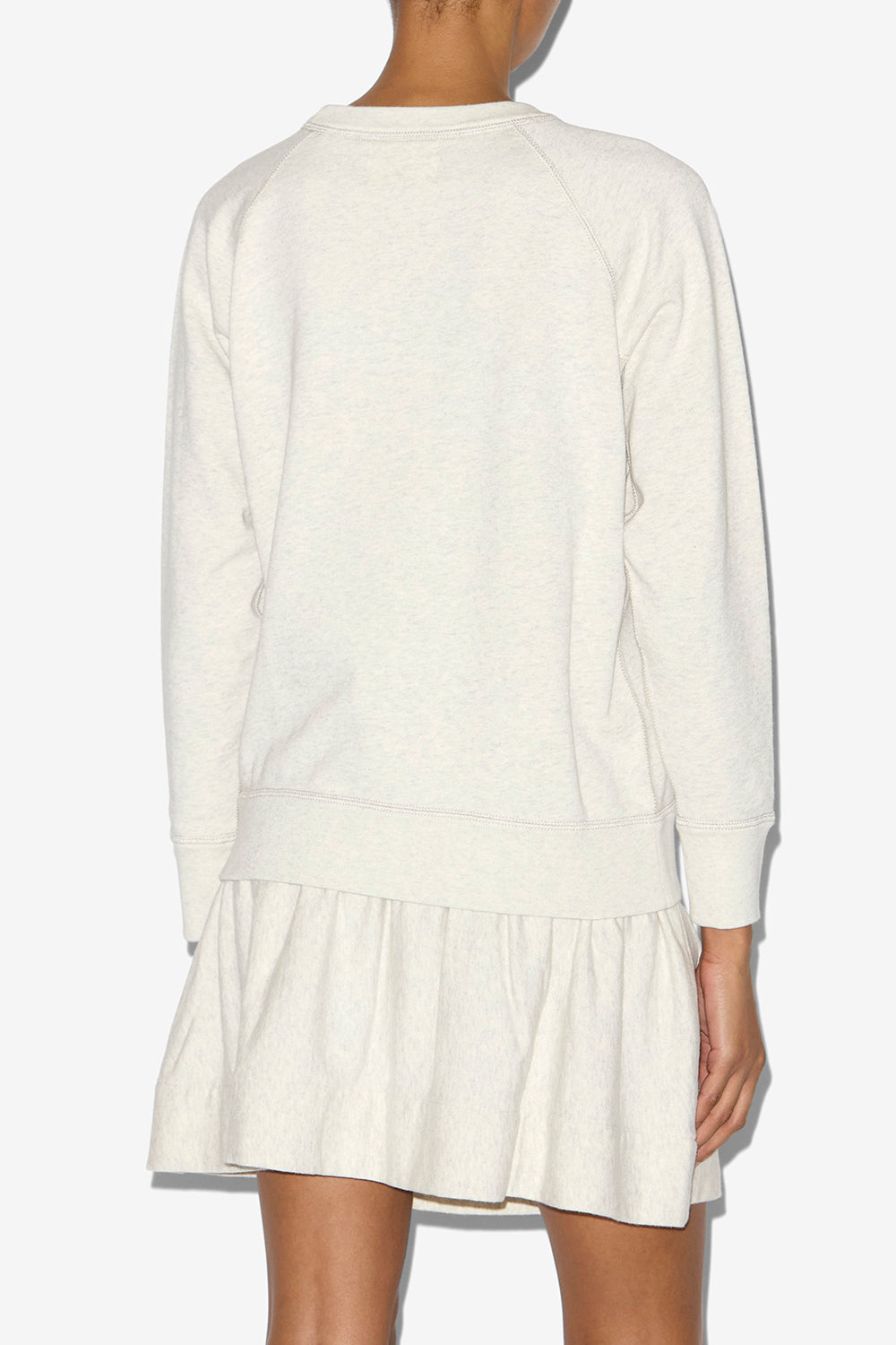 Felpa millyny in cotone con logo - Ecru/camel - Woman - 5