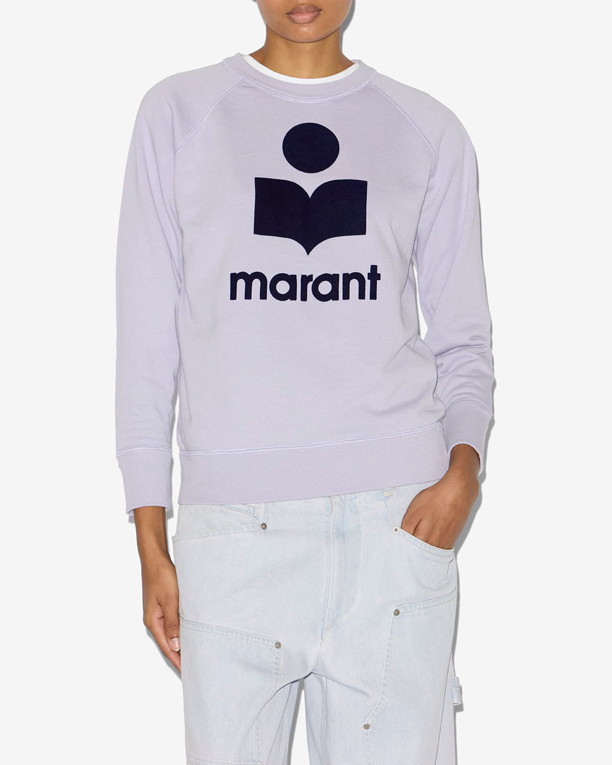 Sweatshirt millyny en coton à logo  - Lilac/dark navy - Woman - 3