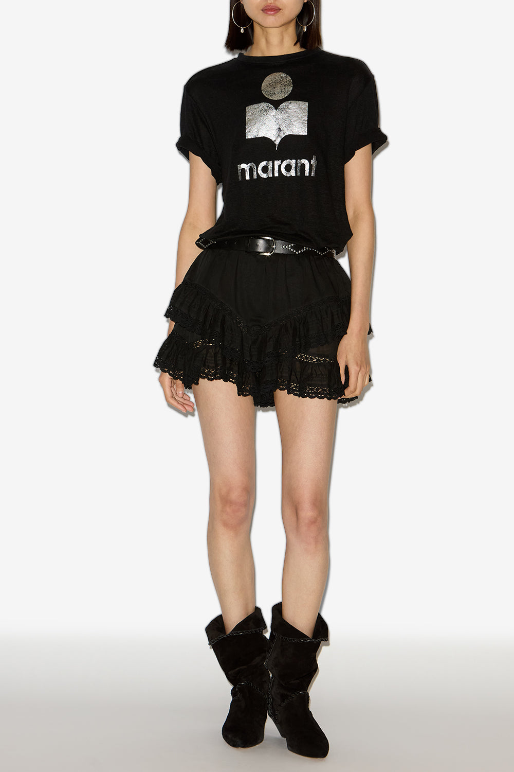 Zewel short-sleeve logo t-shirt - Black - Woman - 4