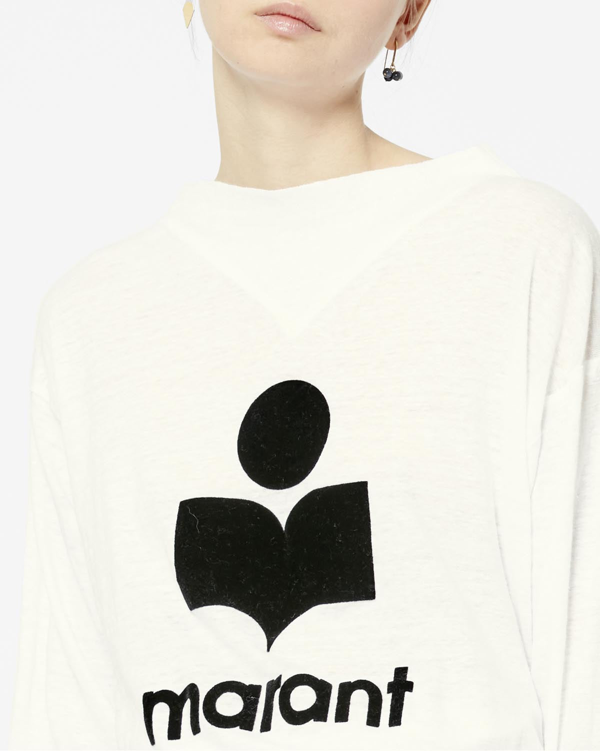 Langärmeliges t-shirt kilsen mit logo Woman Weiß 2
