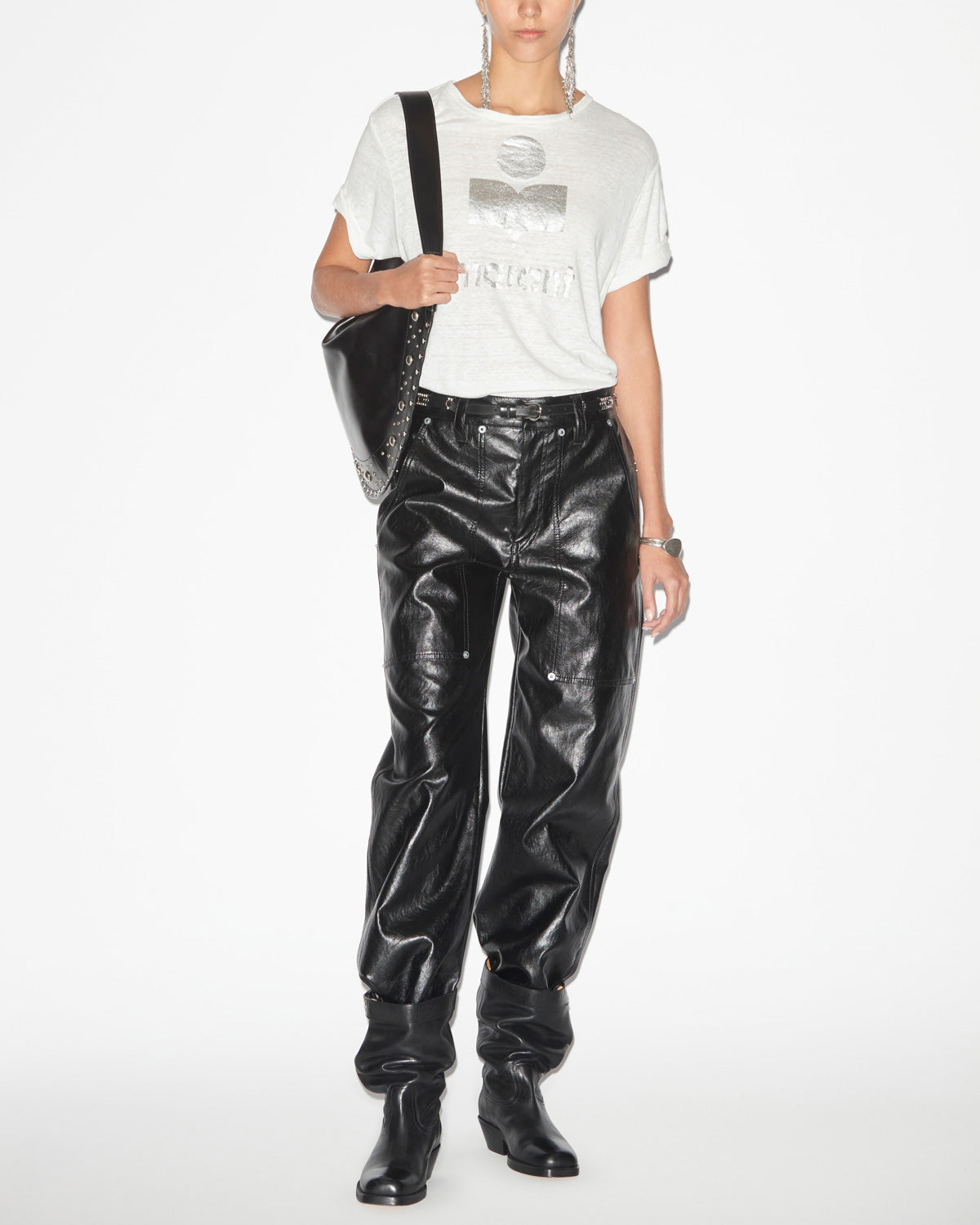 Koldi tee shirt in 0 linen - Bianco - Woman - 1